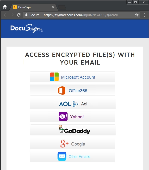 Screenshot of phishing webpage collecting email passwords.